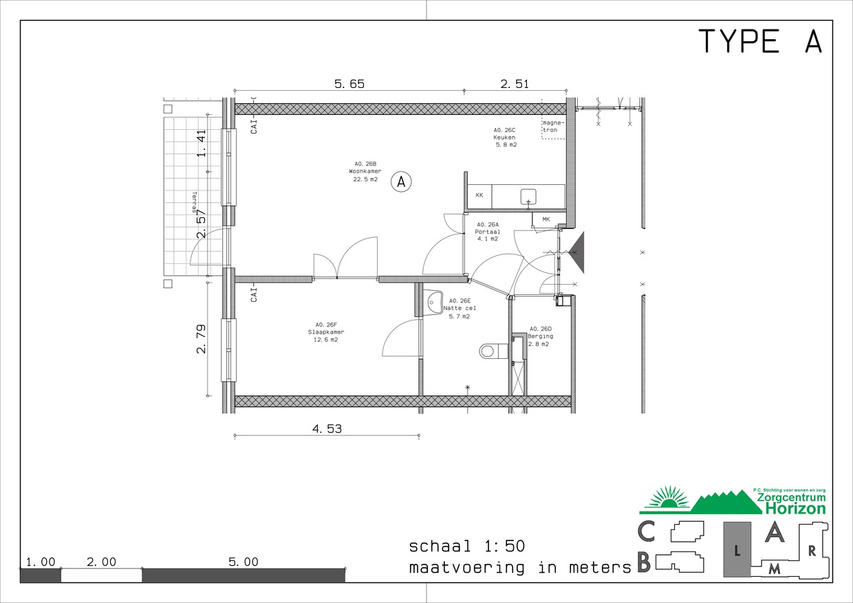Plattegrond Kamer (Voorbeeld)
