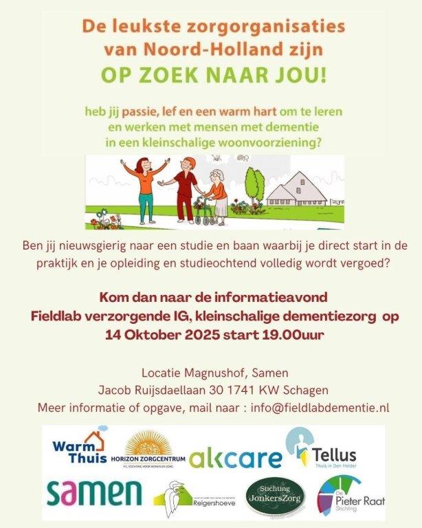 Informatieavond Fieldlab verzorgende IG